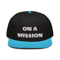 Snapback Hat "2052-0121 On A Mission (White Logo)" - JCBTGlobal