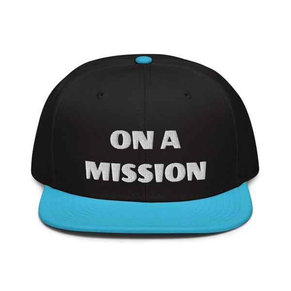 Snapback Hat "2052-0121 On A Mission (White Logo)" - JCBTGlobal