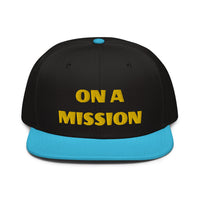 Snapback Hat "2052-0121 On A Mission (Yellow Logo)" - JCBTGlobal