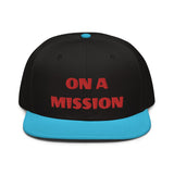 Snapback Hat "2052-0121 On A Mission (Red Logo)" - JCBTGlobal