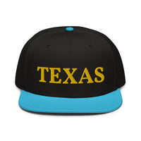 Snapback Hat "1053-0021 Texas (Yellow Logo)" - JCBTGlobal