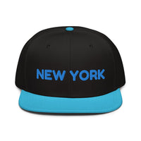 Snapback Hat "1053-0041 New York (Blue Logo)" - JCBTGlobal