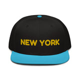 Snapback Hat "1053-0041 New York (Yellow Logo)" - JCBTGlobal