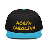 Snapback Hat "1053-0101 North Carolina (Yellow Logo)" - JCBTGlobal