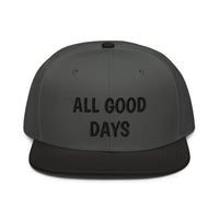 Snapback Hat "1052-0031 All Good Days (Black Logo)" - JCBTGlobal