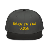 Snapback Hat "1052-0041 Born In The U.S.A. (Yellow Logo)" - JCBTGlobal