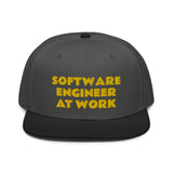 Snapback Hat "1052-0081 Software Engineer At Work (Yellow Logo)" - JCBTGlobal