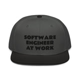 Snapback Hat "1052-0081 Software Engineer At Work (Black Logo)" - JCBTGlobal