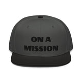 Snapback Hat "1052-0121 On A Mission (Black Logo)" - JCBTGlobal