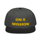 Snapback Hat "1052-0121 On A Mission (Yellow Logo)" - JCBTGlobal