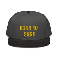 Snapback Hat "2051-0031 Born To Play Surf (Yellow Logo)" - JCBTGlobal