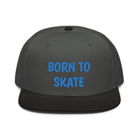 Snapback Hat "1051-0071 Born To Skate (Blue Logo)" - JCBTGlobal