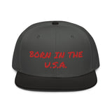 Snapback Hat "2052-0041 Born In The U.S.A. (Red Logo)" - JCBTGlobal