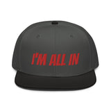 Snapback Hat "2052-0061 I'm All In (Red Logo)" - JCBTGlobal