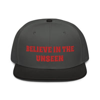 Snapback Hat "2052-0101 Believe In The Unseen (Red Logo)" - JCBTGlobal