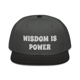 Snapback Hat "2052-0111 Wisdom Is Power (White Logo)" - JCBTGlobal