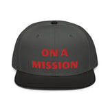 Snapback Hat "2052-0121 On A Mission (Red Logo)" - JCBTGlobal