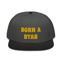 Snapback Hat "2052-0151 Born A Star (Yellow Logo)" - JCBTGlobal