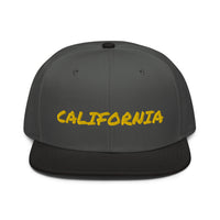 Snapback Hat "1053-0011 California (Yellow Logo)" - JCBTGlobal