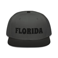 Snapback Hat "1053-0031 Florida (Black Logo)" - JCBTGlobal