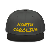 Snapback Hat "1053-0101 North Carolina (Yellow Logo)" - JCBTGlobal