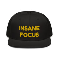 Snapback Hat "1052-0091 Insane Focus (Yellow Logo)" - JCBTGlobal