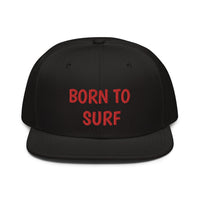 Snapback Hat "2051-0031 Born To Play Surf (Red Logo)" - JCBTGlobal