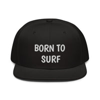 Snapback Hat "2051-0031 Born To Play Surf (White Logo)" - JCBTGlobal