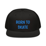 Snapback Hat "1051-0071 Born To Skate (Blue Logo)" - JCBTGlobal