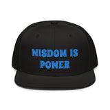 Snapback Hat "1052-0111 Wisdom Is Power (Blue Logo)" - JCBTGlobal