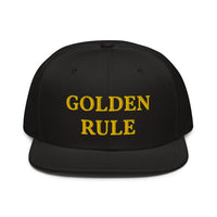 Snapback Hat "2052-0021 Golden Rule (Yellow Logo)" - JCBTGlobal