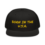 Snapback Hat "2052-0041 Born In The U.S.A. (Yellow Logo)" - JCBTGlobal