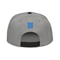 Snapback Hat "1052-0111 Wisdom Is Power (Blue Logo)" - JCBTGlobal