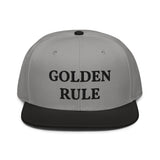 Snapback Hat "1052-0021 Golden Rule (Black Logo)" - JCBTGlobal