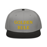 Snapback Hat "1052-0021 Golden Rule (Yellow Logo)" - JCBTGlobal