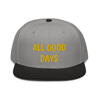 Snapback Hat "1052-0031 All Good Days (Yellow Logo)" - JCBTGlobal