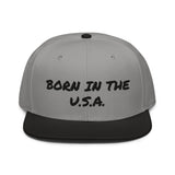 Snapback Hat "1052-0041 Born In The U.S.A. (Black Logo)" - JCBTGlobal