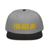 Snapback Hat "1052-0061 I'm All In (Yellow Logo)" - JCBTGlobal