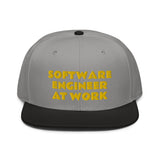 Snapback Hat "1052-0081 Software Engineer At Work (Yellow Logo)" - JCBTGlobal