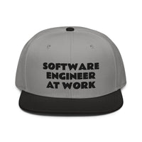 Snapback Hat "1052-0081 Software Engineer At Work (Black Logo)" - JCBTGlobal