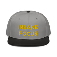 Snapback Hat "1052-0091 Insane Focus (Yellow Logo)" - JCBTGlobal