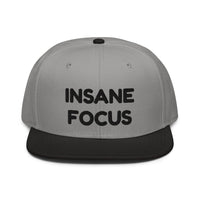 Snapback Hat "1052-0091 Insane Focus (Black Logo)" - JCBTGlobal