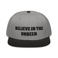 Snapback Hat "1052-0101 Believe In The Unseen (Black Logo)" - JCBTGlobal