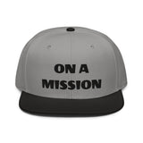 Snapback Hat "1052-0121 On A Mission (Black Logo)" - JCBTGlobal