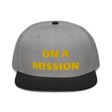 Snapback Hat "1052-0121 On A Mission (Yellow Logo)" - JCBTGlobal