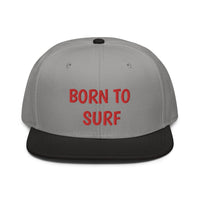 Snapback Hat "2051-0031 Born To Play Surf (Red Logo)" - JCBTGlobal