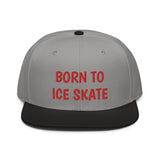 Snapback Hat "2051-0041 Born To Play Ice Skate (Red Logo)" - JCBTGlobal