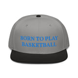 Snapback Hat "1051-0031 Born To Play Basketball (Blue Logo)" - JCBTGlobal