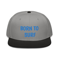 Snapback Hat "1051-0061 Born To Surf (Blue Logo)" - JCBTGlobal