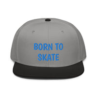 Snapback Hat "1051-0071 Born To Skate (Blue Logo)" - JCBTGlobal